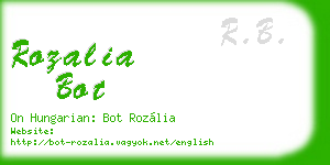 rozalia bot business card